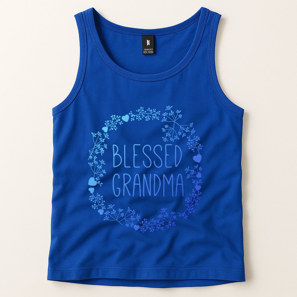 Blessed Grandma Christian Religious Funny Gift Best Grammy Ever Funny Gift Tank Top