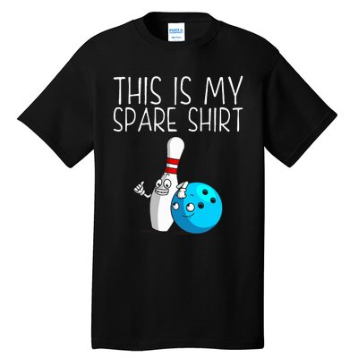 Bowling Gift Cool Bowler Spare Ball Pin Tall T-Shirt