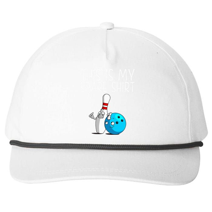 Bowling Gift Cool Bowler Spare Ball Pin Snapback Five-Panel Rope Hat