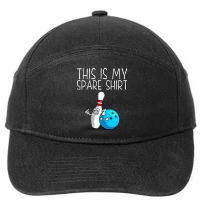 Bowling Gift Cool Bowler Spare Ball Pin 7-Panel Snapback Hat