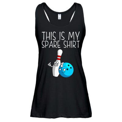 Bowling Gift Cool Bowler Spare Ball Pin Ladies Essential Flowy Tank