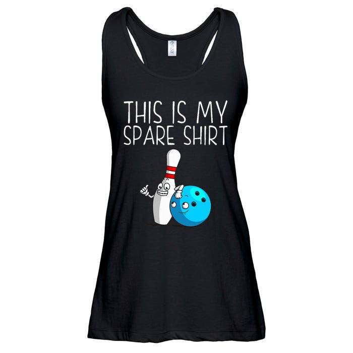 Bowling Gift Cool Bowler Spare Ball Pin Ladies Essential Flowy Tank