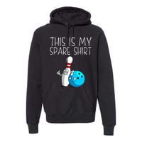 Bowling Gift Cool Bowler Spare Ball Pin Premium Hoodie