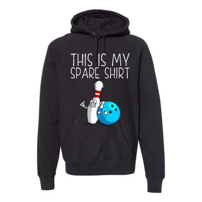 Bowling Gift Cool Bowler Spare Ball Pin Premium Hoodie