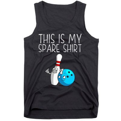 Bowling Gift Cool Bowler Spare Ball Pin Tank Top