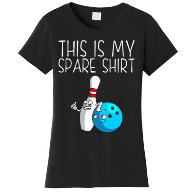 Bowling Gift Cool Bowler Spare Ball Pin Women's T-Shirt