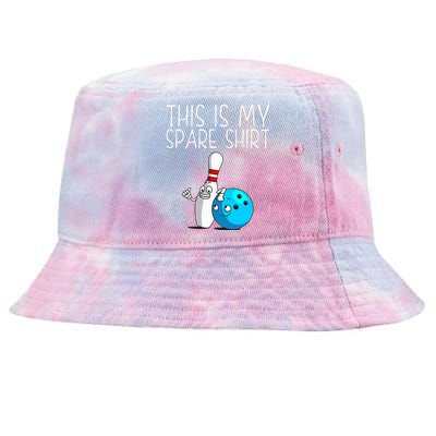 Bowling Gift Cool Bowler Spare Ball Pin Tie-Dyed Bucket Hat