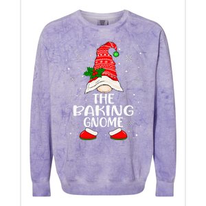 Baking Gnome Christmas Pajama Set Colorblast Crewneck Sweatshirt