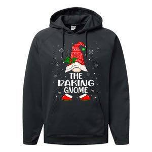 Baking Gnome Christmas Pajama Set Performance Fleece Hoodie