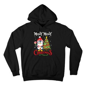 Boy Girl Christmas Pajamas Funny Penguin Hoodie