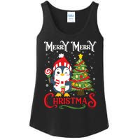 Boy Girl Christmas Pajamas Funny Penguin Ladies Essential Tank