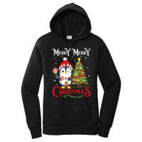 Boy Girl Christmas Pajamas Funny Penguin Women's Pullover Hoodie