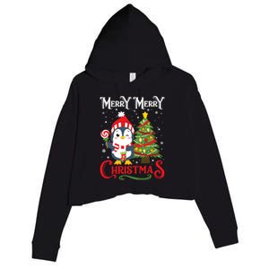 Boy Girl Christmas Pajamas Funny Penguin Crop Fleece Hoodie