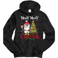 Boy Girl Christmas Pajamas Funny Penguin Tie Dye Hoodie