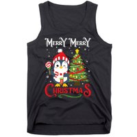 Boy Girl Christmas Pajamas Funny Penguin Tank Top