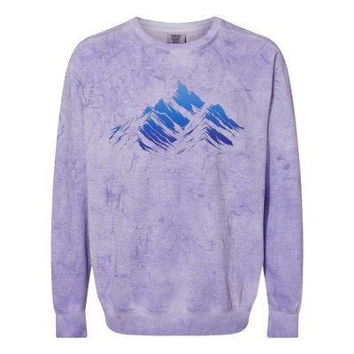 Blue Gradient Cool Colorblast Crewneck Sweatshirt