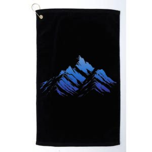 Blue Gradient Cool Platinum Collection Golf Towel