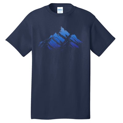 Blue Gradient Cool Tall T-Shirt