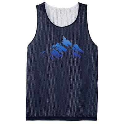 Blue Gradient Cool Mesh Reversible Basketball Jersey Tank