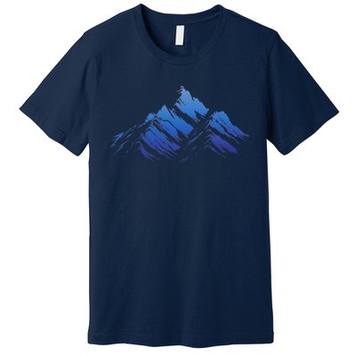 Blue Gradient Cool Premium T-Shirt