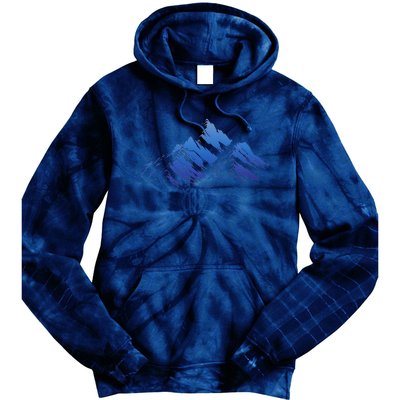 Blue Gradient Cool Tie Dye Hoodie