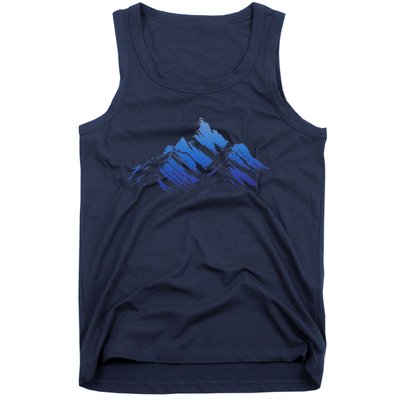 Blue Gradient Cool Tank Top