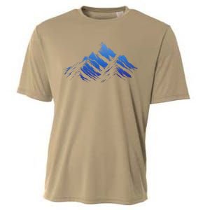 Blue Gradient Cool Cooling Performance Crew T-Shirt