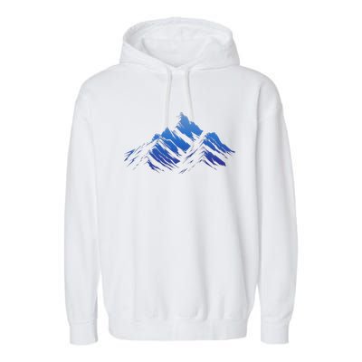 Blue Gradient Cool Garment-Dyed Fleece Hoodie