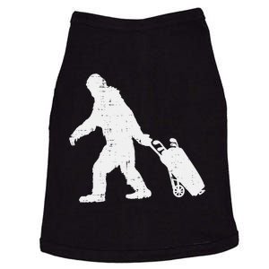 Bigfoot Golf Club And Ball Sports Funny Sasquatch Doggie Tank