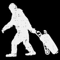 Bigfoot Golf Club And Ball Sports Funny Sasquatch Kids T-Shirt