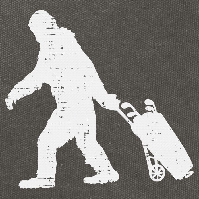 Bigfoot Golf Club And Ball Sports Funny Sasquatch Cotton Canvas Backpack