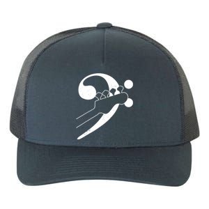 Bass Guitar Clef Bassist Musician Music Bass Player Gift Yupoong Adult 5-Panel Trucker Hat