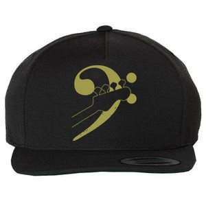 Bass Guitar Clef Bassist Musician Music Bass Player Gift Wool Snapback Cap