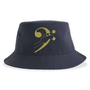 Bass Guitar Clef Bassist Musician Music Bass Player Gift Sustainable Bucket Hat