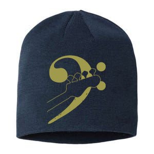 Bass Guitar Clef Bassist Musician Music Bass Player Gift Sustainable Beanie