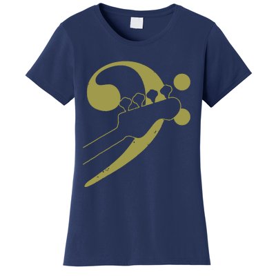 Bass Guitar Clef Bassist Musician Music Bass Player Gift Women's T-Shirt