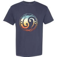 Bass Guitar Clef Yin Yang Vintage For Bassist Bass Player Garment-Dyed Heavyweight T-Shirt