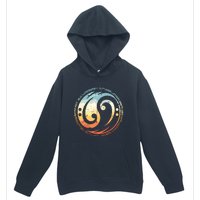 Bass Guitar Clef Yin Yang Vintage For Bassist Bass Player Urban Pullover Hoodie