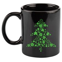 Board Gamer Christmas Tree Meeple And Dice Tabletop Gift 11oz C Handle Ceramic Mug