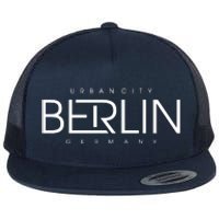 Berlin Germany Cool City Flat Bill Trucker Hat