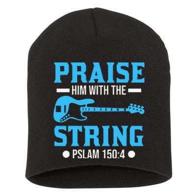 Bass Guitar Christian Praise Worship Bible Verse Bass Playe Short Acrylic Beanie