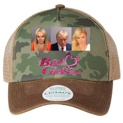 Bad Girls Club Donald Trump Mug Shot Legacy Tie Dye Trucker Hat