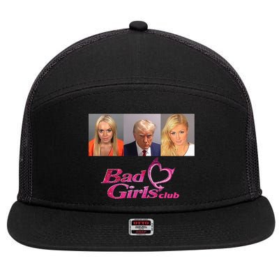 Bad Girls Club Donald Trump Mug Shot 7 Panel Mesh Trucker Snapback Hat