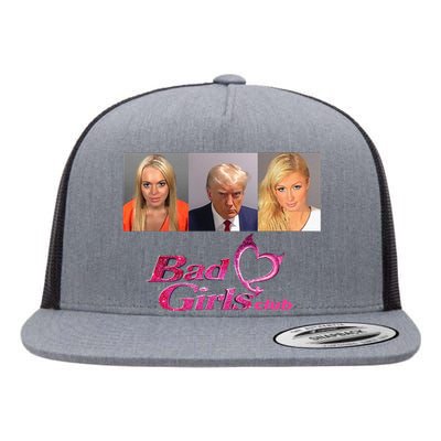 Bad Girls Club Donald Trump Mug Shot Flat Bill Trucker Hat