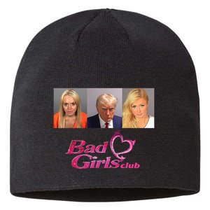 Bad Girls Club Donald Trump Mug Shot Sustainable Beanie