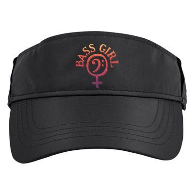 Bass Guitar Clef Bass Girl For Female Bassist & Bass Player Adult Drive Performance Visor