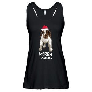 Boer Goat Christmas Merry Goatmas Ladies Essential Flowy Tank