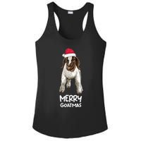 Boer Goat Christmas Merry Goatmas Ladies PosiCharge Competitor Racerback Tank