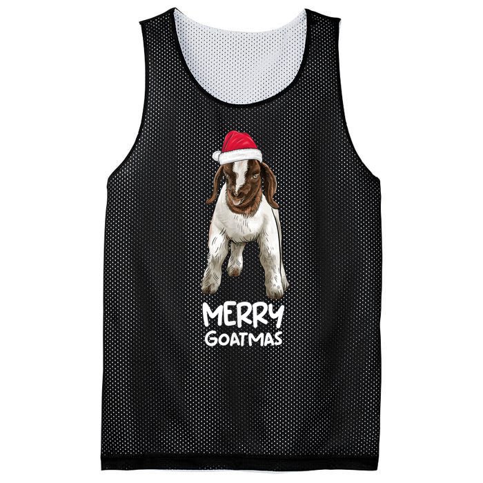 Boer Goat Christmas Merry Goatmas Mesh Reversible Basketball Jersey Tank