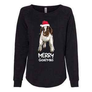 Boer Goat Christmas Merry Goatmas Womens California Wash Sweatshirt